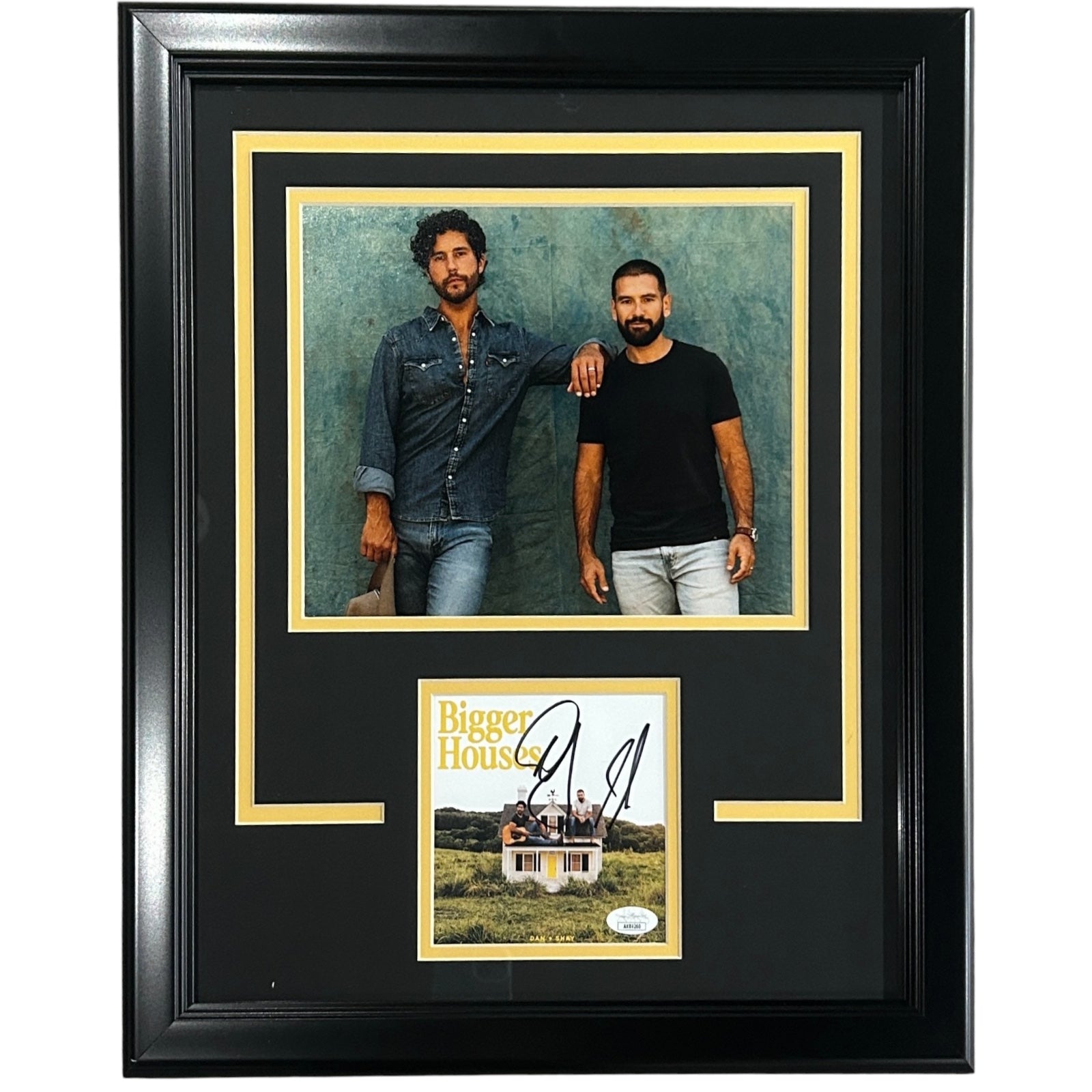 Autographed Dan and Shay Bigger Houses Deluxe Framed CD and Cover - JSA-Powers Sports Memorabilia