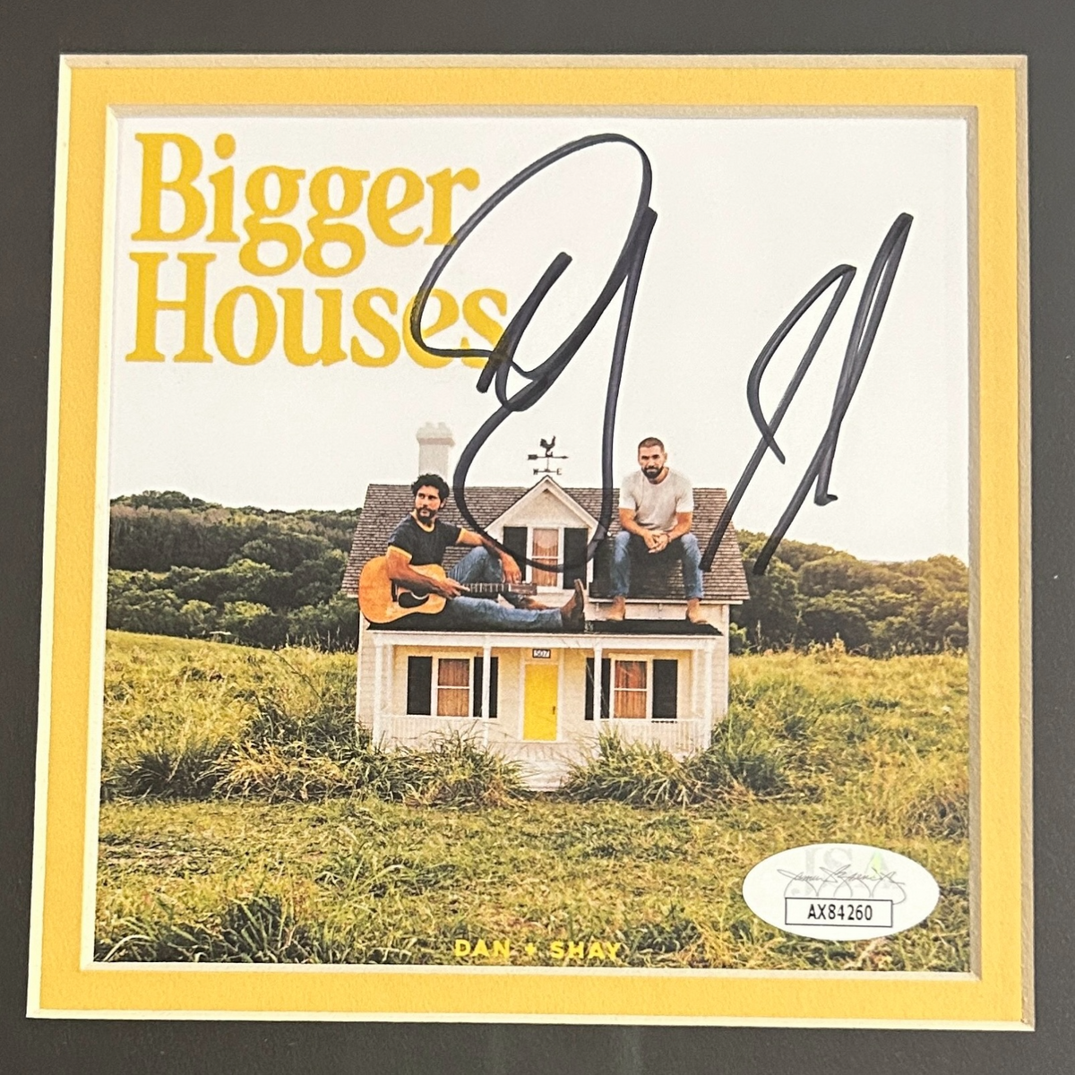 Autographed Dan and Shay Bigger Houses Deluxe Framed CD and Cover - JSA-Powers Sports Memorabilia