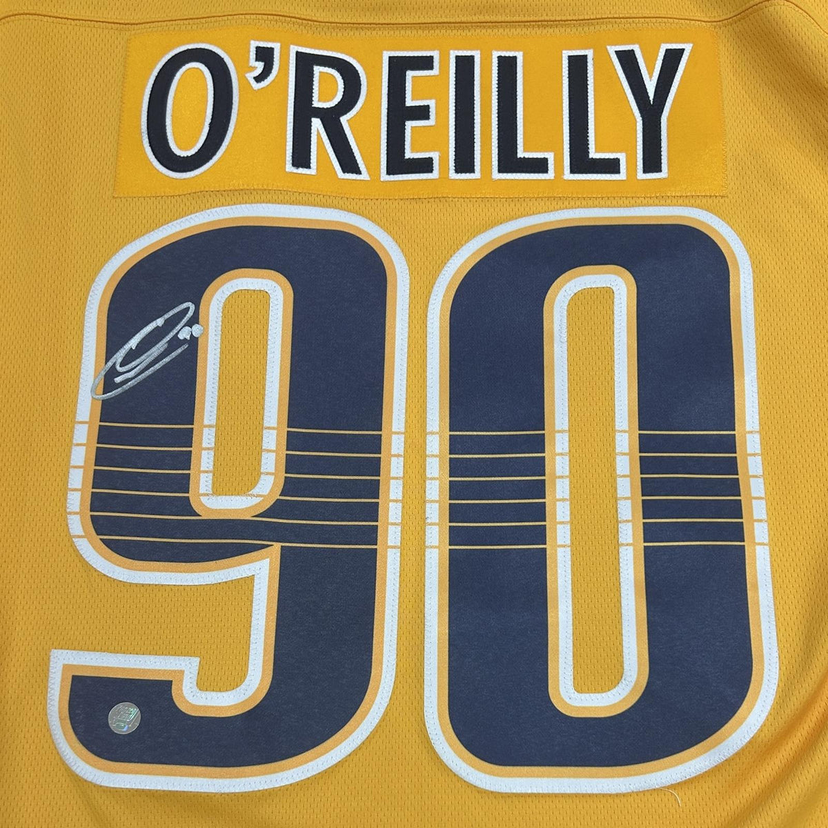 Autographed Ryan O'Reilly Nashville Predators (Gold #90) Breakaway Jersey-Powers Sports Memorabilia