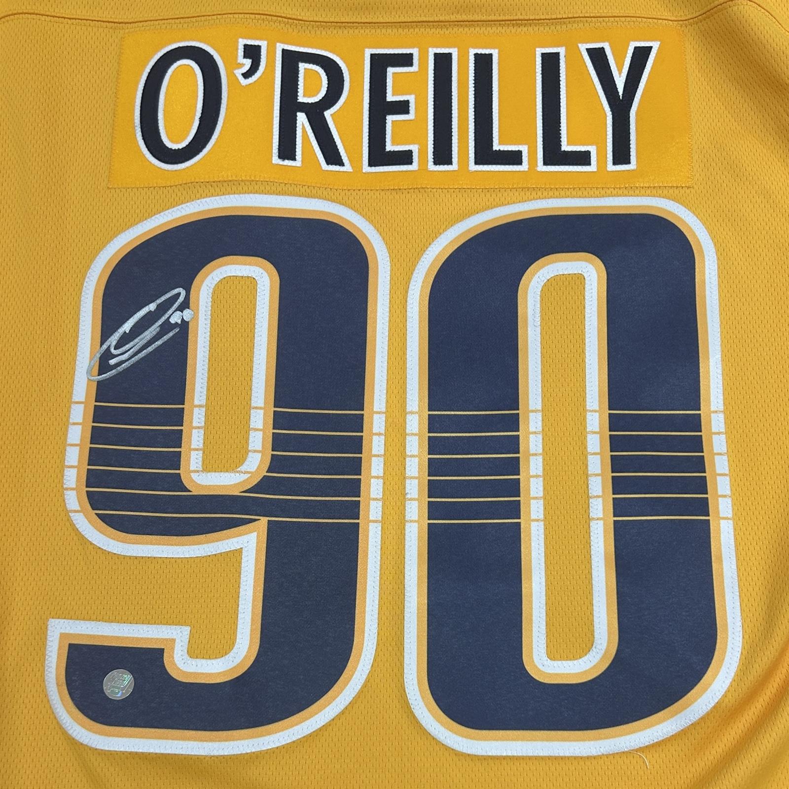 Autographed Ryan O'Reilly Nashville Predators (Gold #90) Breakaway Jersey-Powers Sports Memorabilia