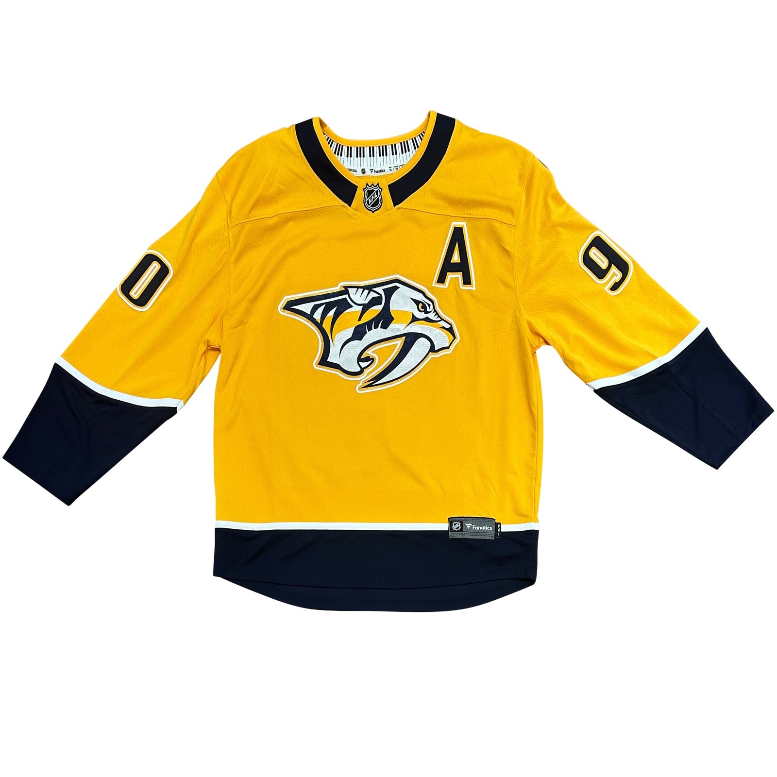 Autographed Ryan O'Reilly Nashville Predators (Gold #90) Breakaway Jersey-Powers Sports Memorabilia