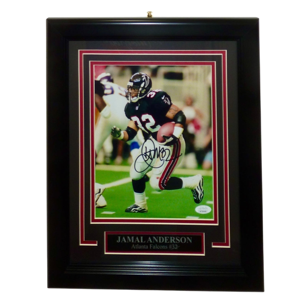 Autographed Jamal Anderson Atlanta Falcons Deluxe Framed 8x10 Photo - JSA-Powers Sports Memorabilia