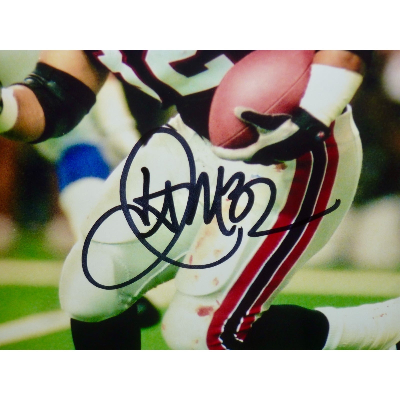 Autographed Jamal Anderson Atlanta Falcons Deluxe Framed 8x10 Photo - JSA-Powers Sports Memorabilia
