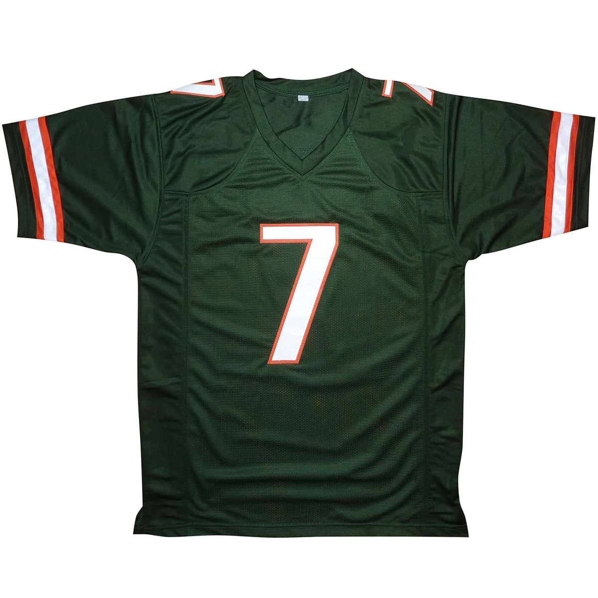 Autographed Xavier Restrepo Miami Hurricanes (Green #7) Custom Jersey - JSA-Powers Sports Memorabilia