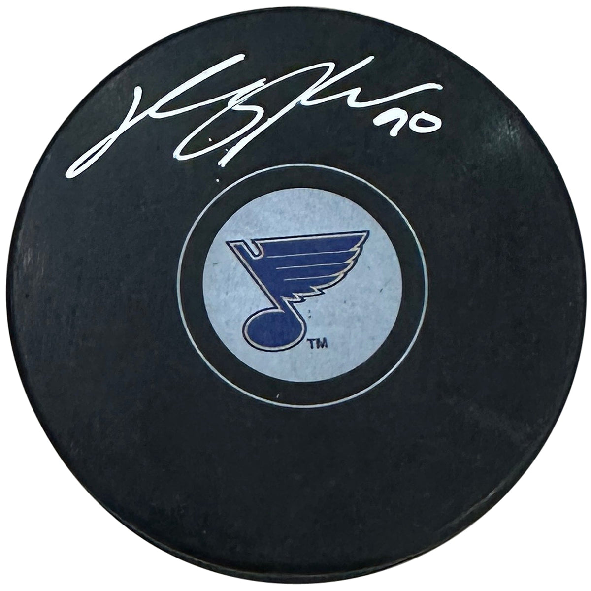 Autographed Ryan O'Reilly St Louis Blues Hockey Puck - JSA-Powers Sports Memorabilia