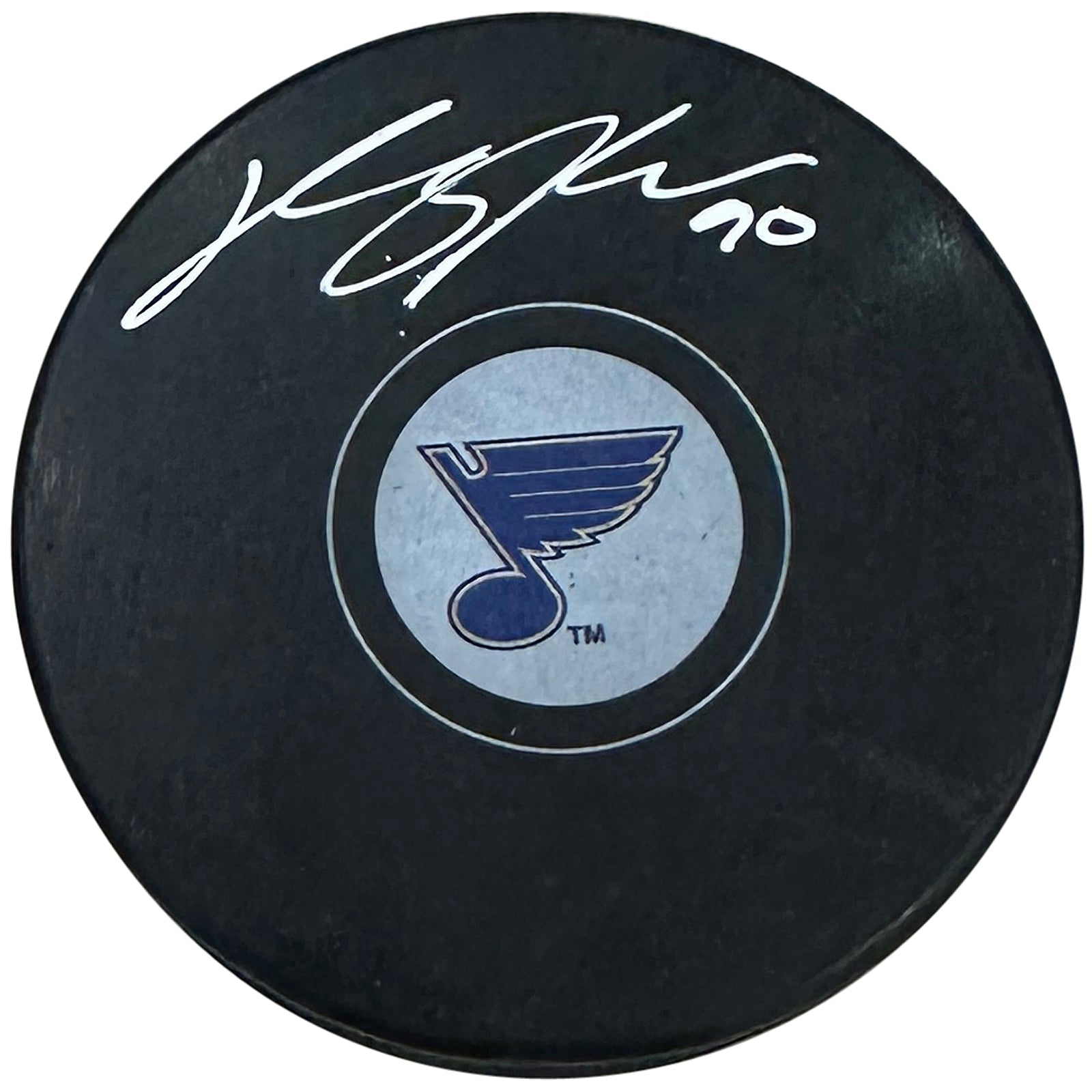 Autographed Ryan O'Reilly St Louis Blues Hockey Puck - JSA-Powers Sports Memorabilia