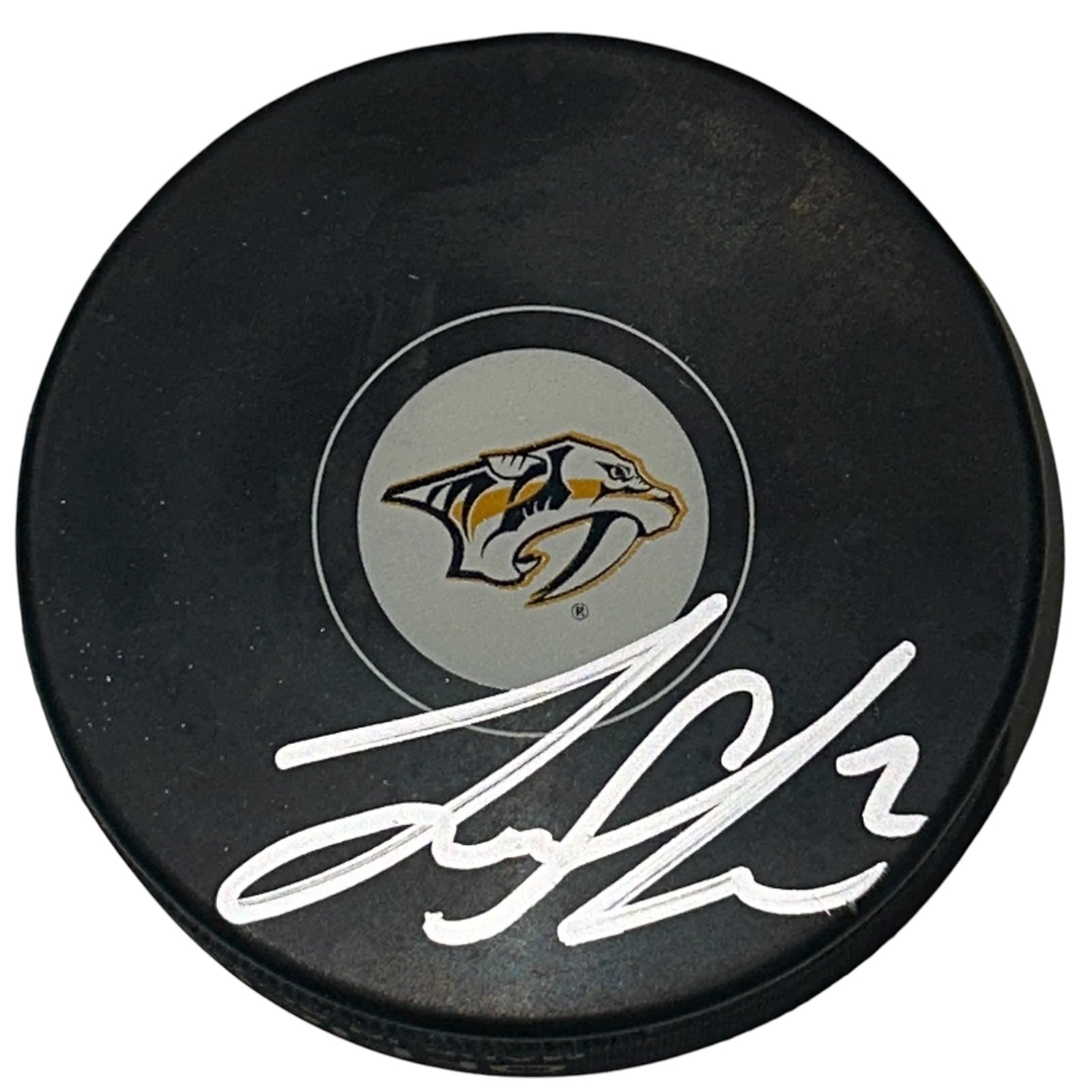 Autographed Luke Schenn Nashville Predators Hockey Puck - JSA-Powers Sports Memorabilia