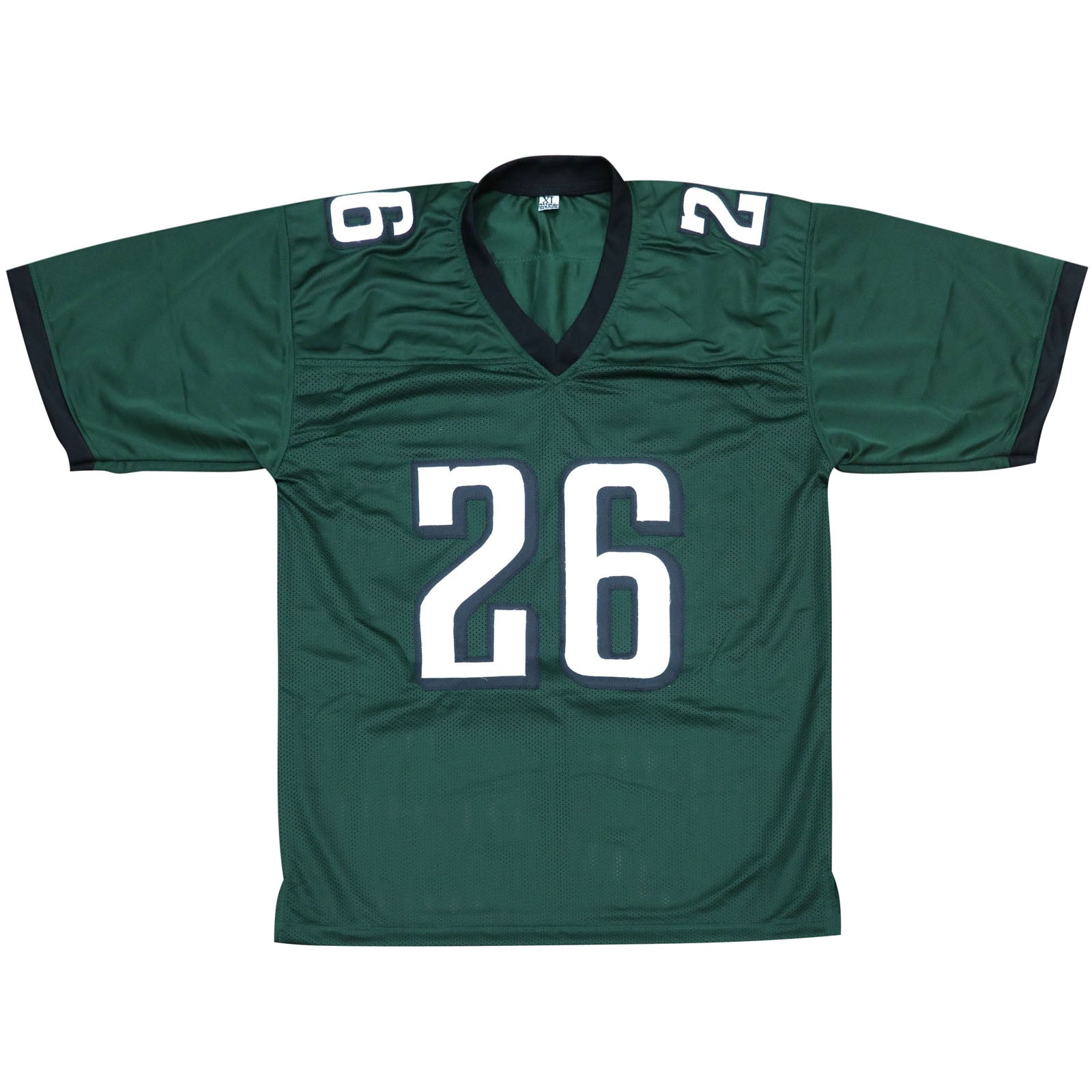 Autographed Saquon Barkley Philadelphia (Green #26) Custom Jersey - Beckett-Powers Sports Memorabilia