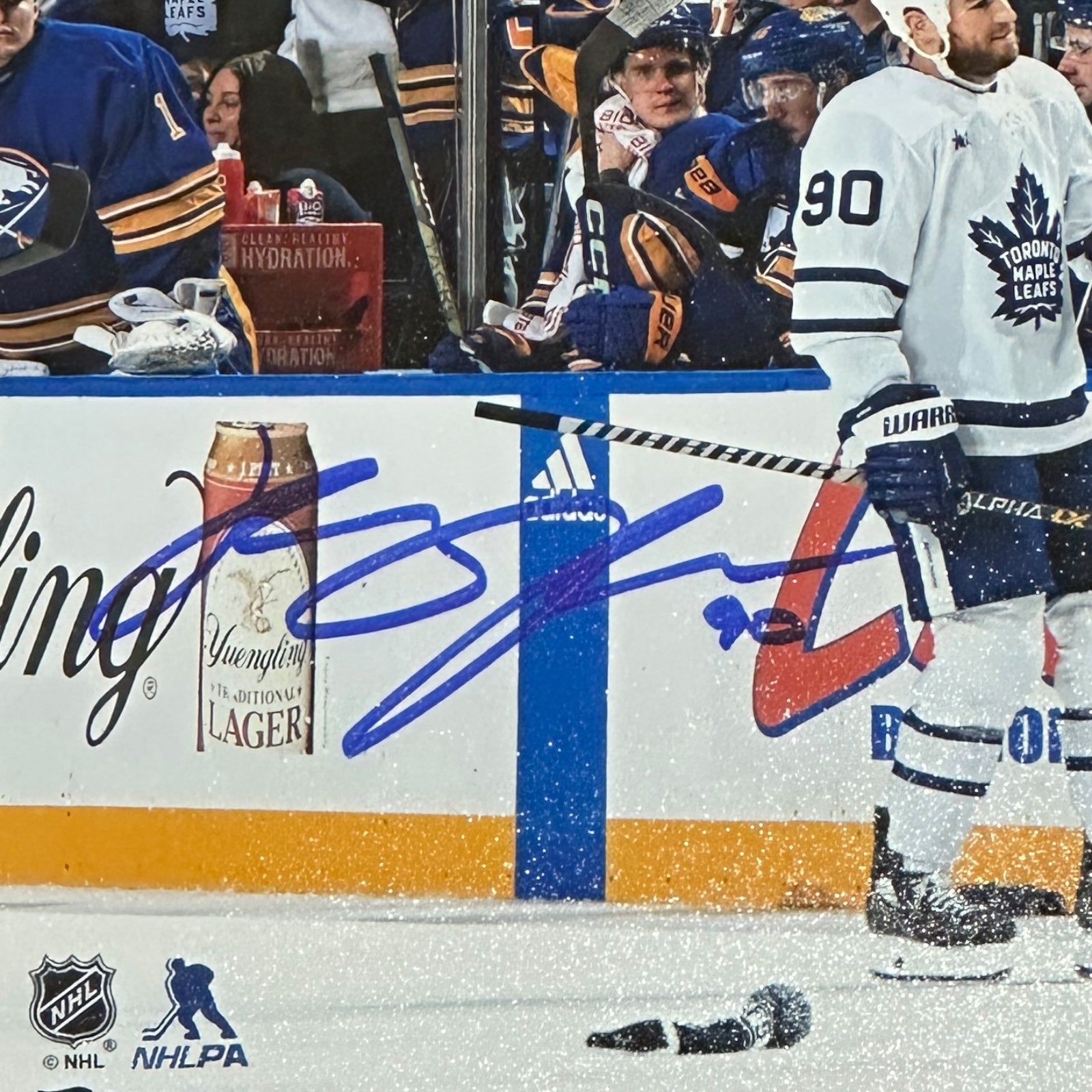 Autographed Ryan O'Reilly Toronto Maple Leafs (Hat Trick) Deluxe Framed 8x10 Photo - JSA-Powers Sports Memorabilia