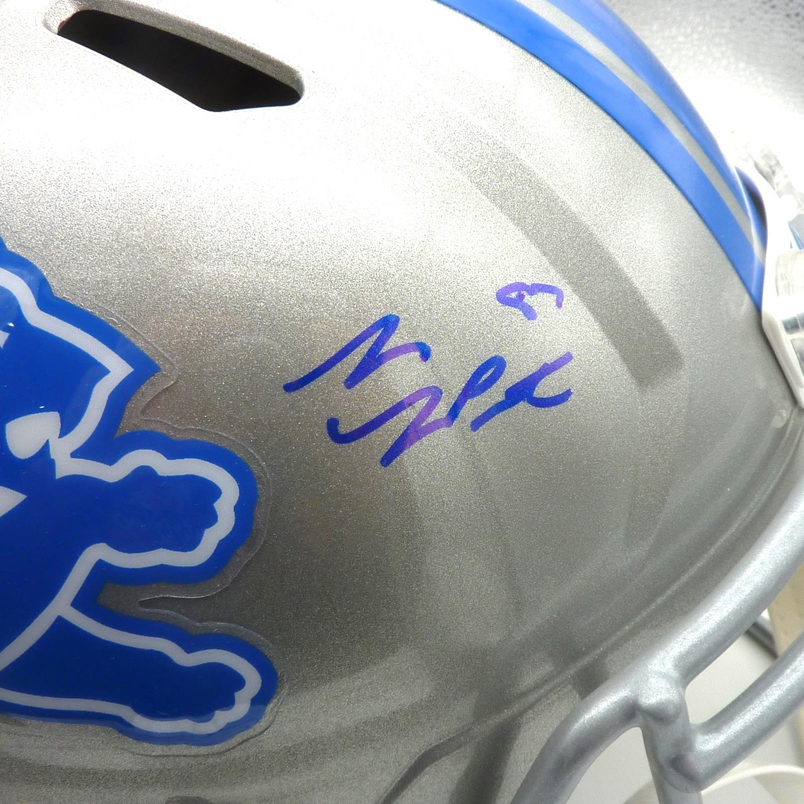 Autographed Sam LaPorta Detroit Lions Deluxe Full-Size Replica Helmet - Beckett-Powers Sports Memorabilia