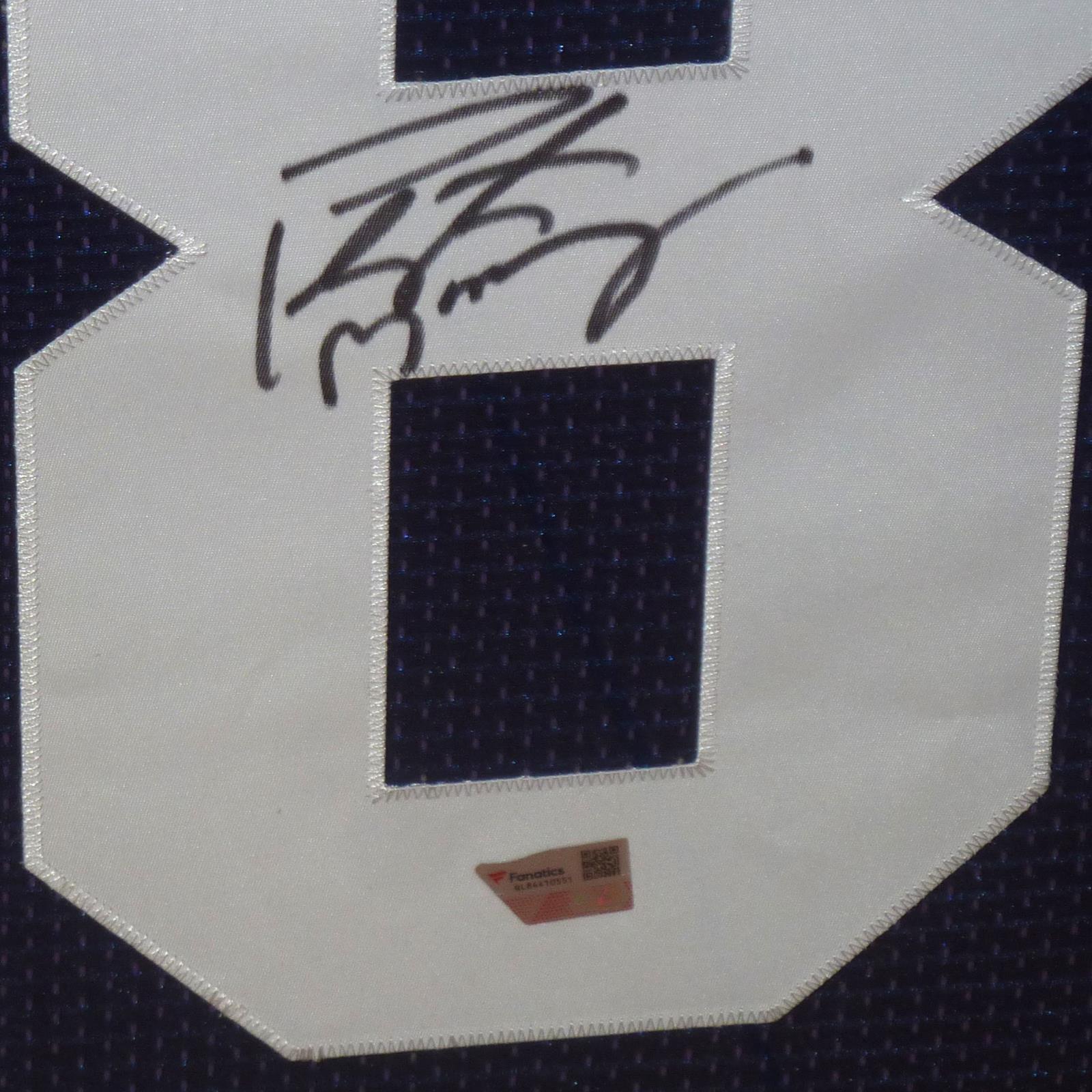 Autographed Peyton Manning Indianapolis Colts (Blue #18) Deluxe Framed Jersey - Fanatics-Powers Sports Memorabilia
