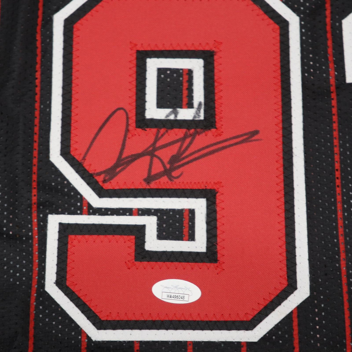 Autographed Dennis Rodman Chicago Bulls (Black Pinstripe #91) Custom Jersey - JSA-Powers Sports Memorabilia