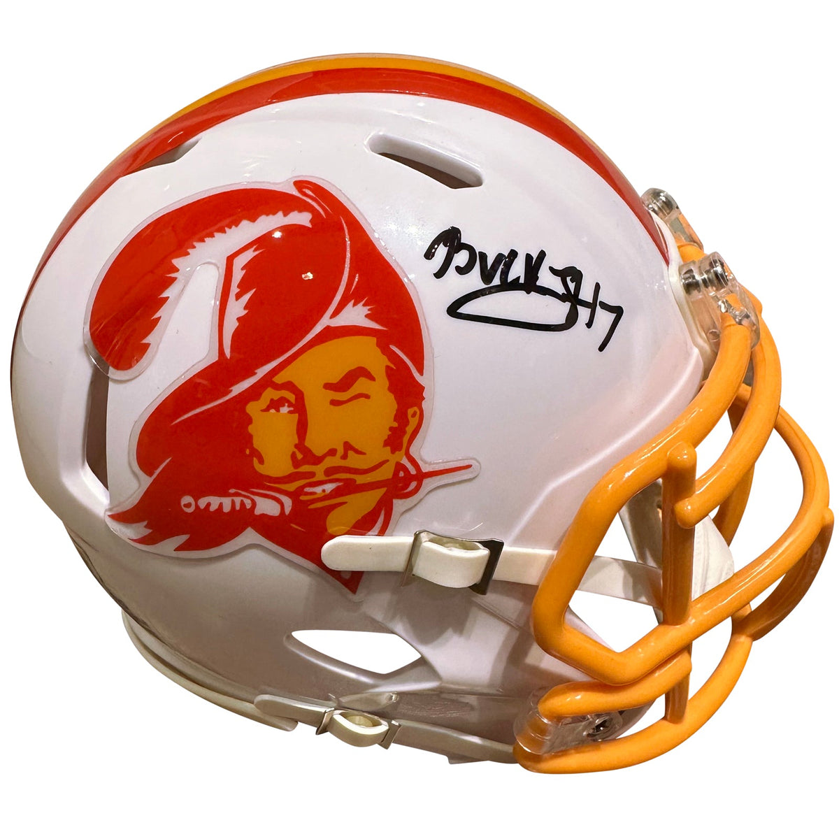 Autographed Bucky Irving Tampa Bay Buccaneers (Throwback) Mini Helmet - JSA-Powers Sports Memorabilia