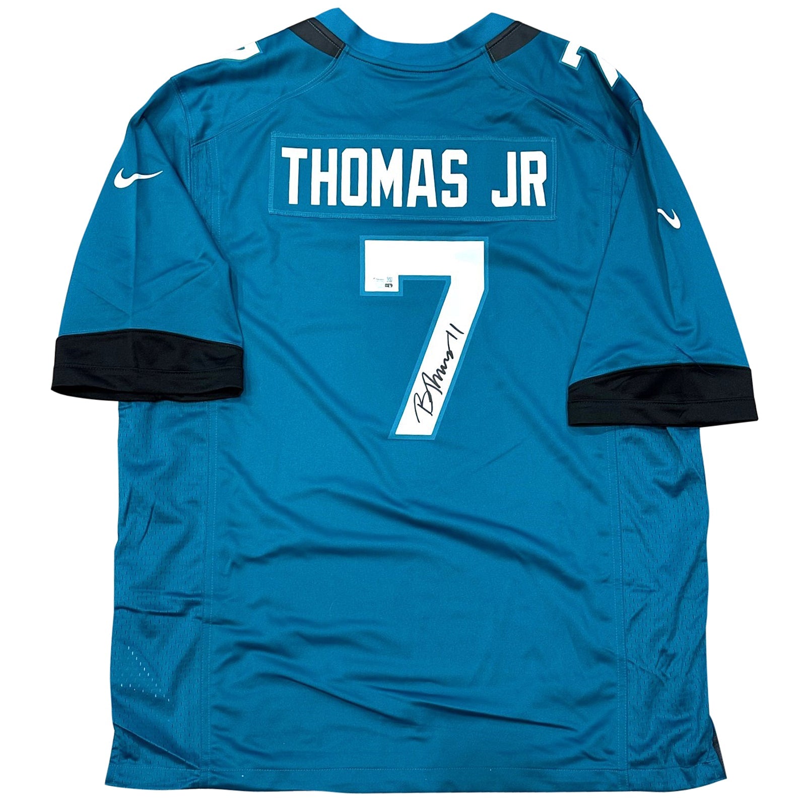 Autographed Brian Thomas Jr. Jacksonville Jaguars (Teal #7) Nike Jersey - Fanatics-Powers Sports Memorabilia