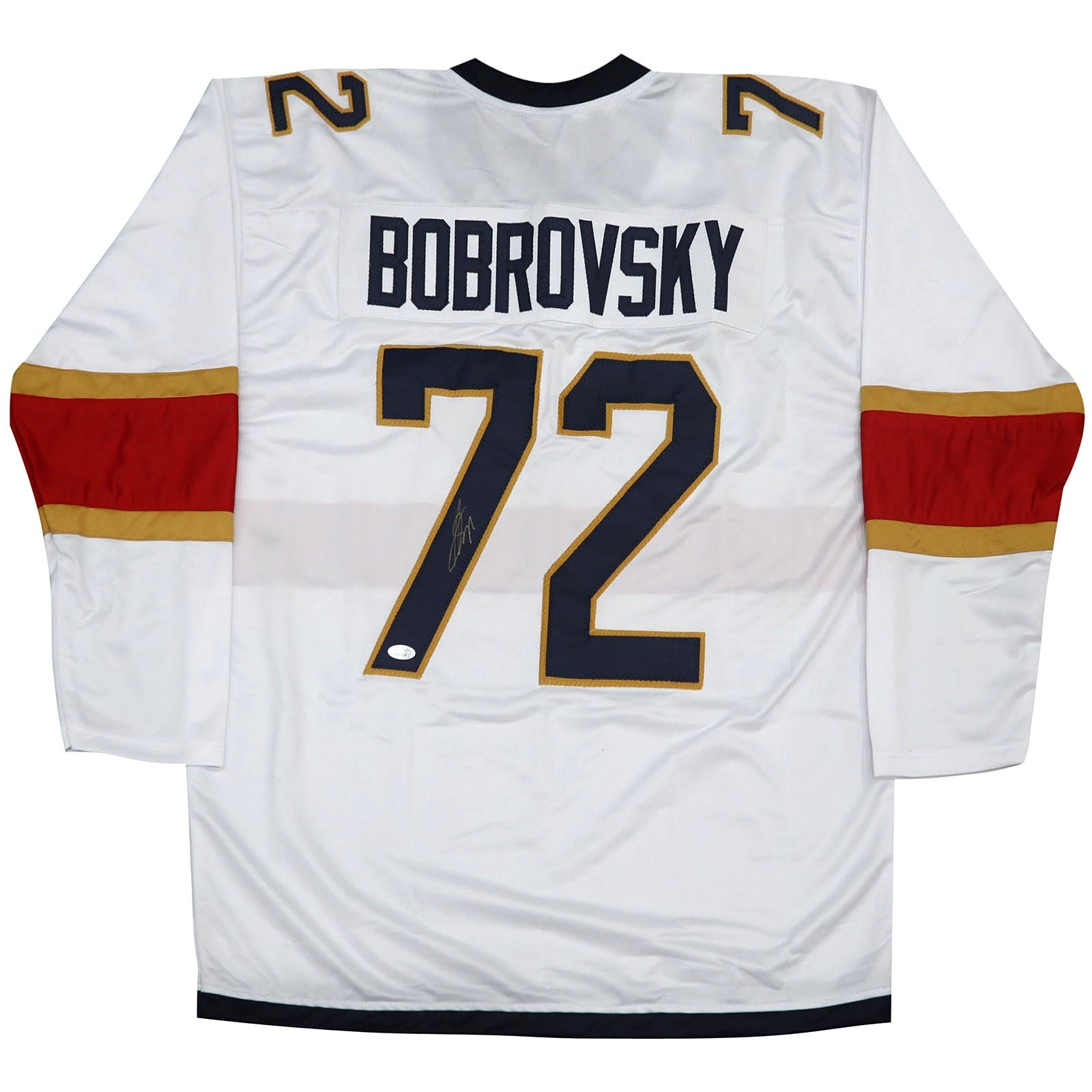 Autographed Sergei Bobrovsky Florida (White #72) Custom Hockey Jersey - JSA-Powers Sports Memorabilia