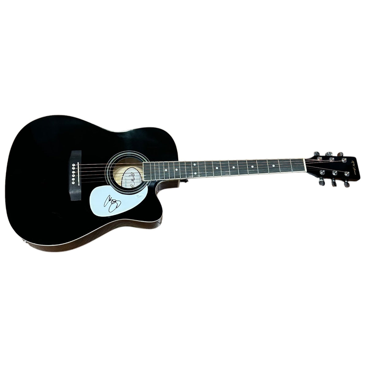 Autographed Chris Young Black Acoustic Guitar - JSA-Powers Sports Memorabilia