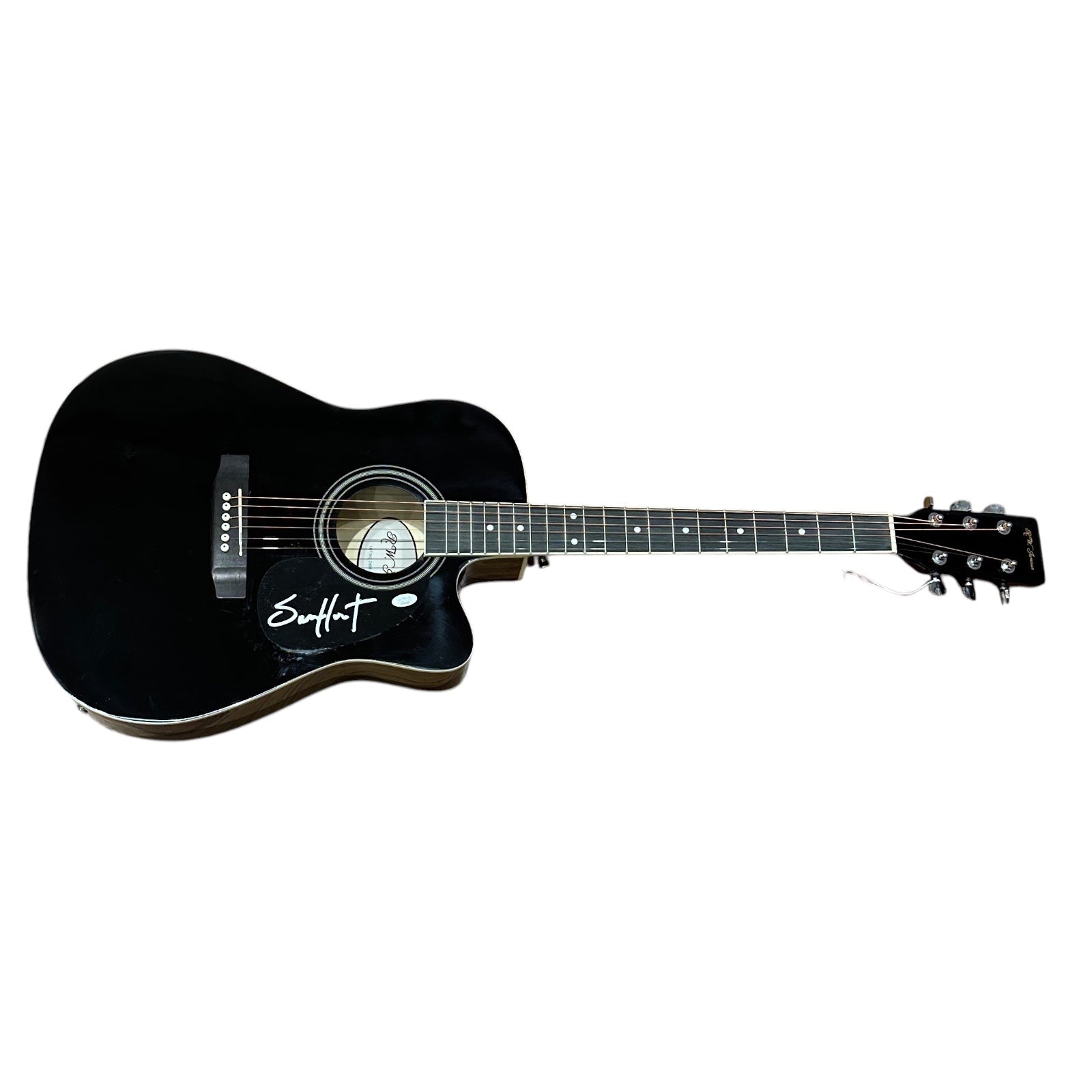 Autographed Sam Hunt Black Acoustic Guitar - JSA-Powers Sports Memorabilia