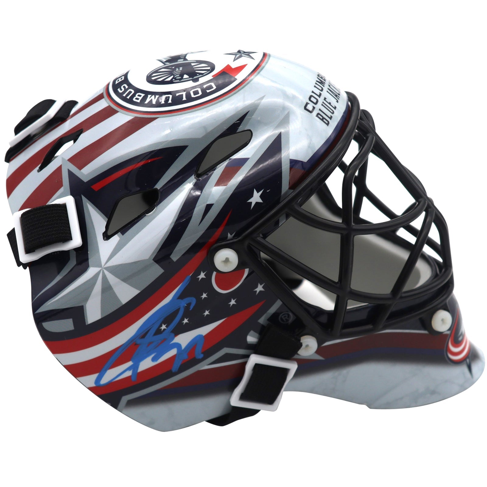 Autographed Sergei Bobrovsky Columbus Blue Jackets Mini Goalie Mask - JSA-Powers Sports Memorabilia