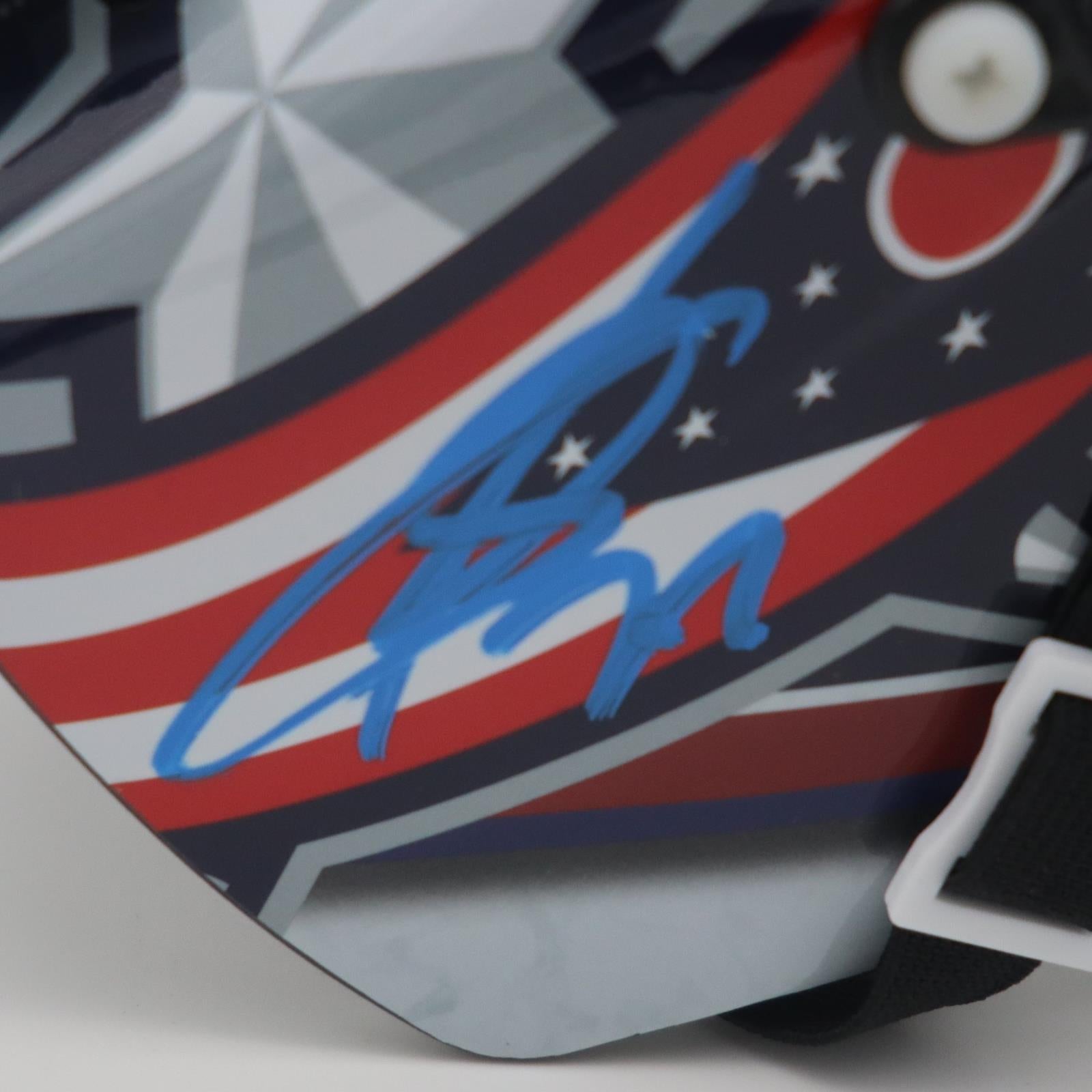 Autographed Sergei Bobrovsky Columbus Blue Jackets Mini Goalie Mask - JSA-Powers Sports Memorabilia