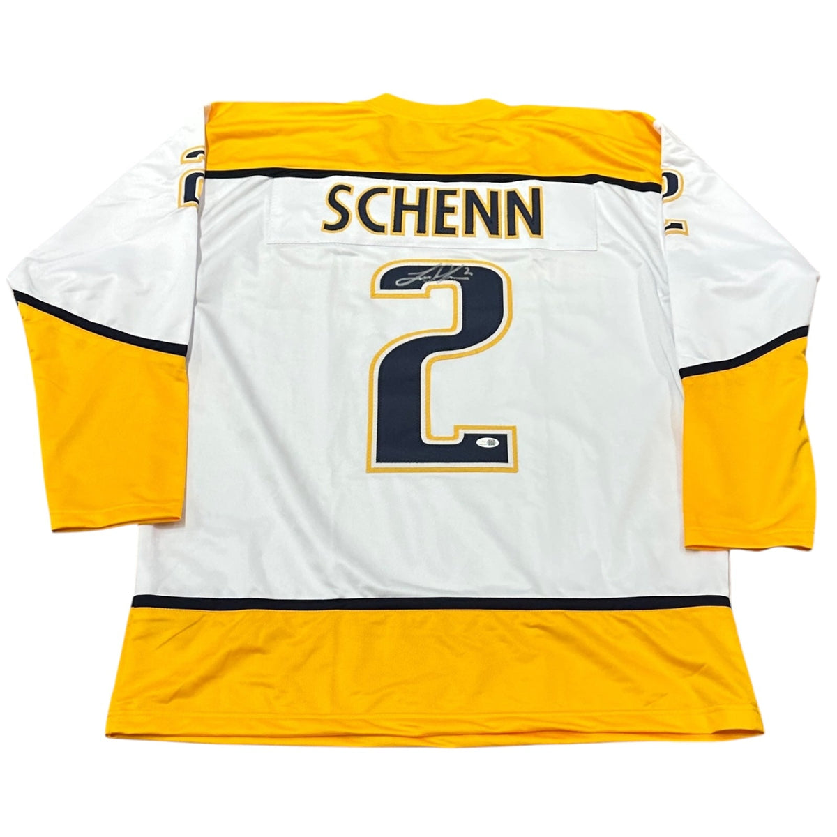Autographed Luke Schenn Nashville (White #2) Custom Hockey Jersey - JSA-Powers Sports Memorabilia