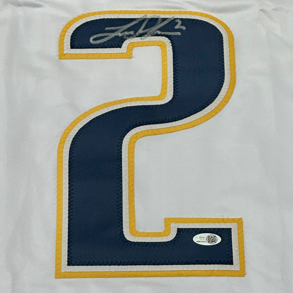 Autographed Luke Schenn Nashville (White #2) Custom Hockey Jersey - JSA-Powers Sports Memorabilia