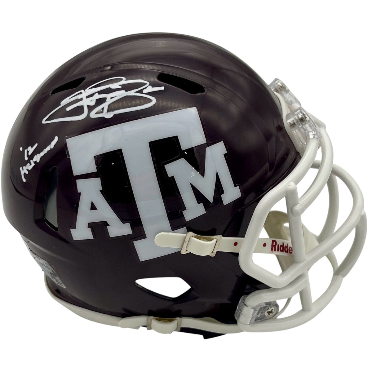 Autographed Johnny Manziel Texas AM Aggies Mini Helmet - Beckett-Powers Sports Memorabilia