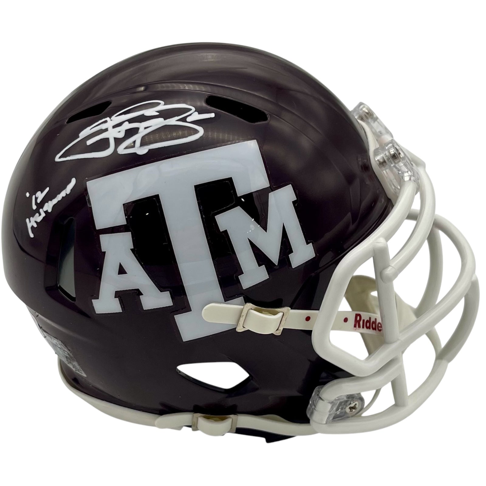 Autographed Johnny Manziel Texas AM Aggies Mini Helmet - Beckett-Powers Sports Memorabilia