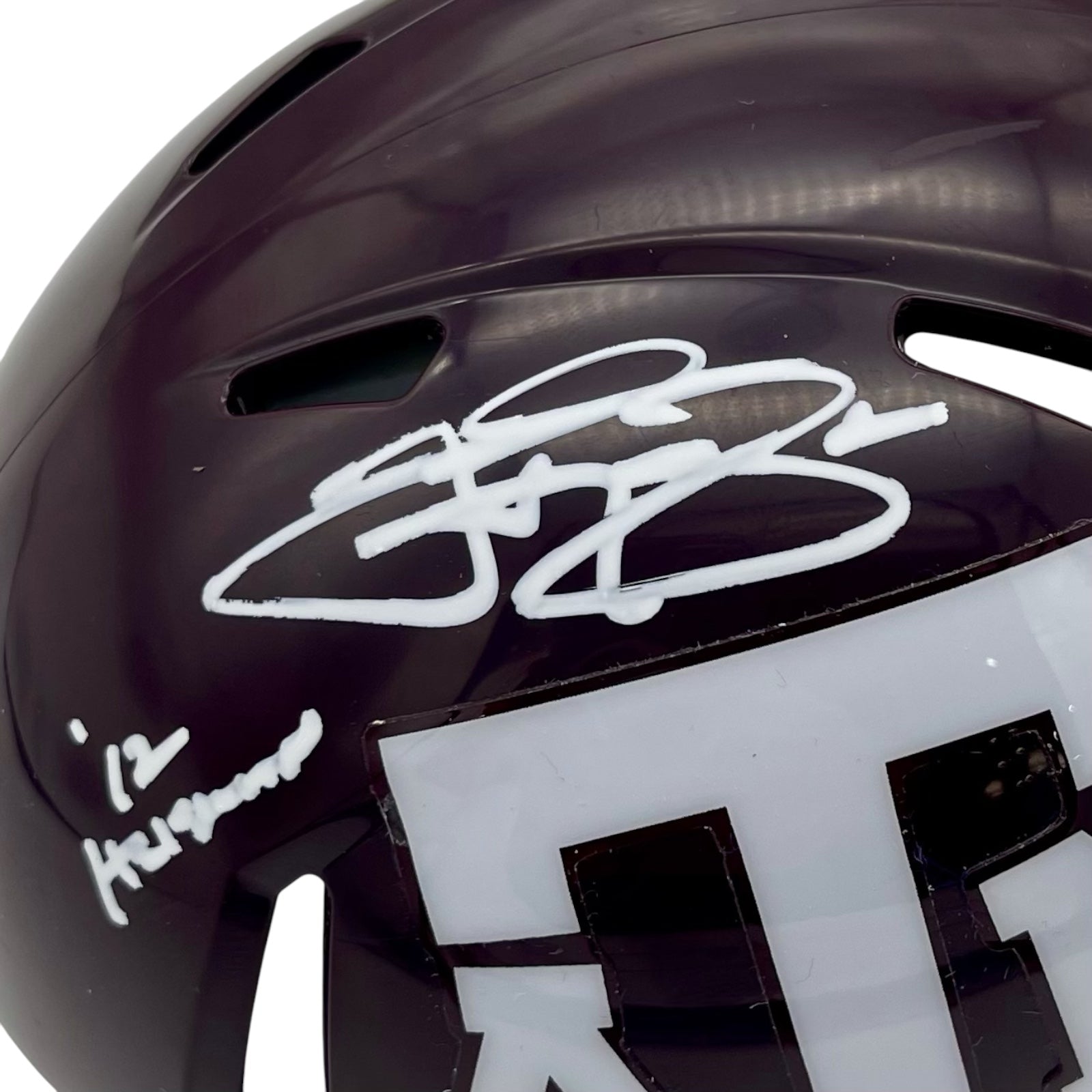 Autographed Johnny Manziel Texas AM Aggies Mini Helmet - Beckett-Powers Sports Memorabilia