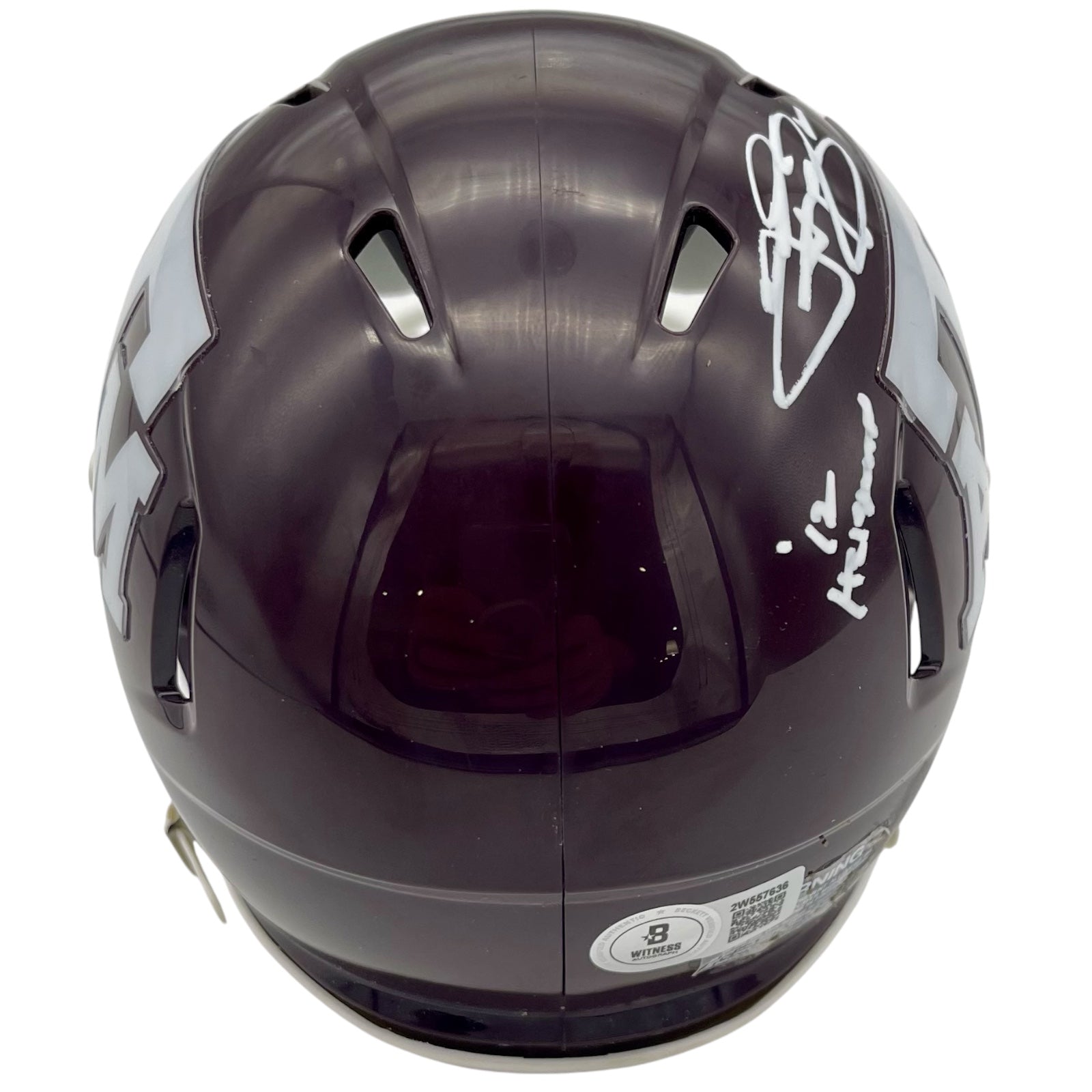 Autographed Johnny Manziel Texas AM Aggies Mini Helmet - Beckett-Powers Sports Memorabilia