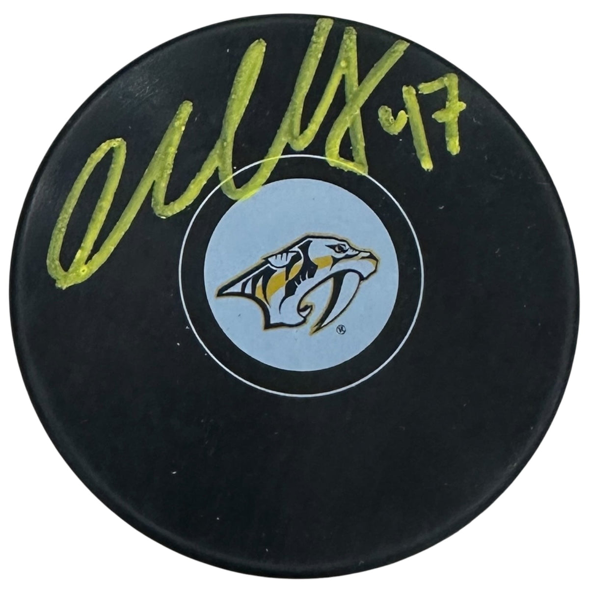 Autographed Michael McCarron Nashville Predators Hockey Puck - JSA-Powers Sports Memorabilia