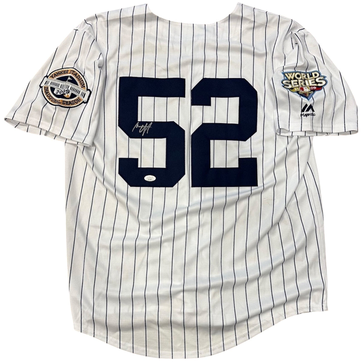 Autographed CC Sabathia New York Yankees (Pinstripe #52) Majestic Jersey - JSA-Powers Sports Memorabilia