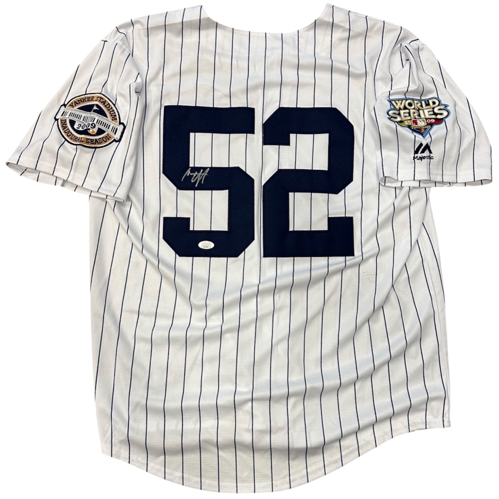 Autographed CC Sabathia New York Yankees (Pinstripe #52) Majestic Jersey - JSA-Powers Sports Memorabilia