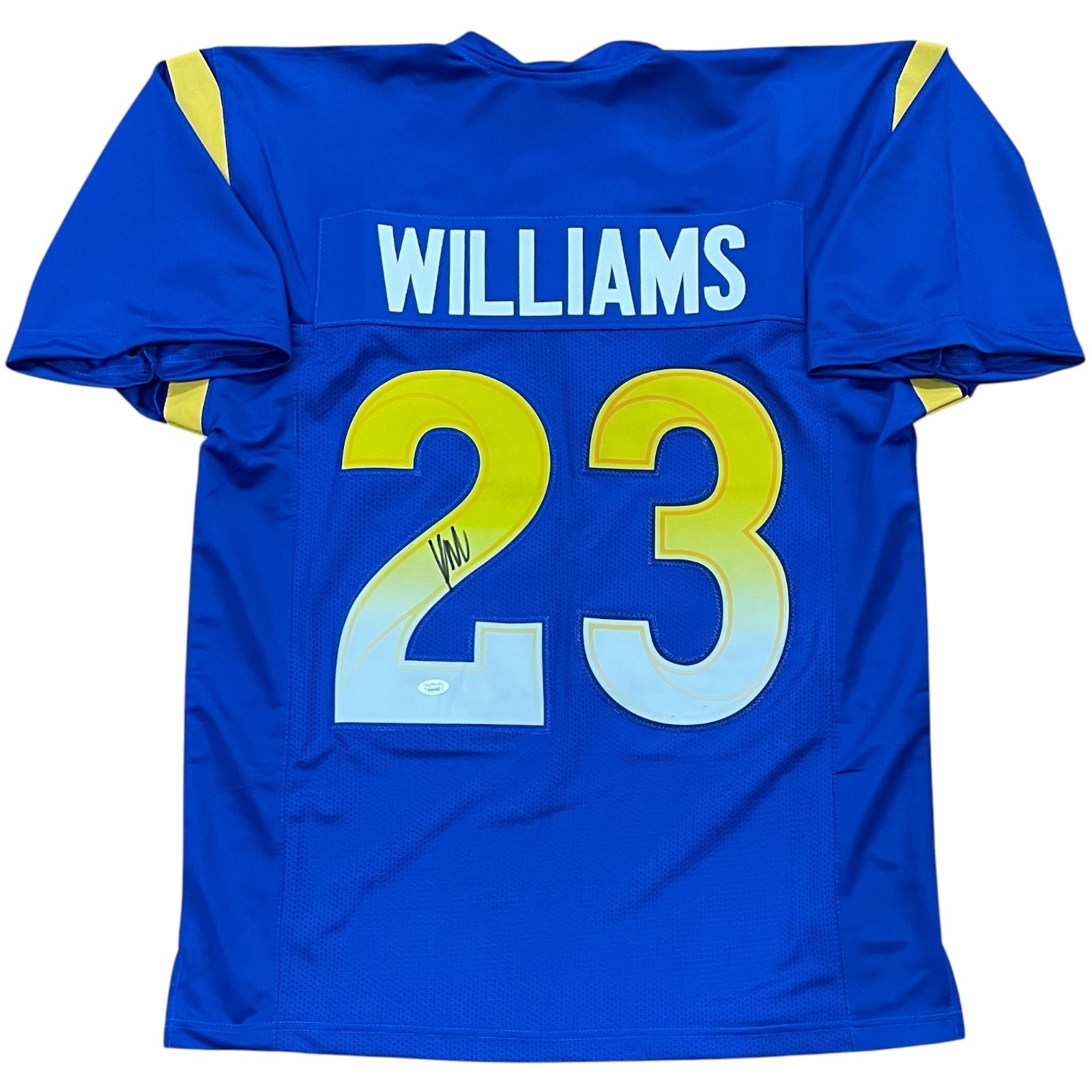 Autographed Kyren Williams Los Angeles (Blue #23) Custom Jersey - JSA-Powers Sports Memorabilia