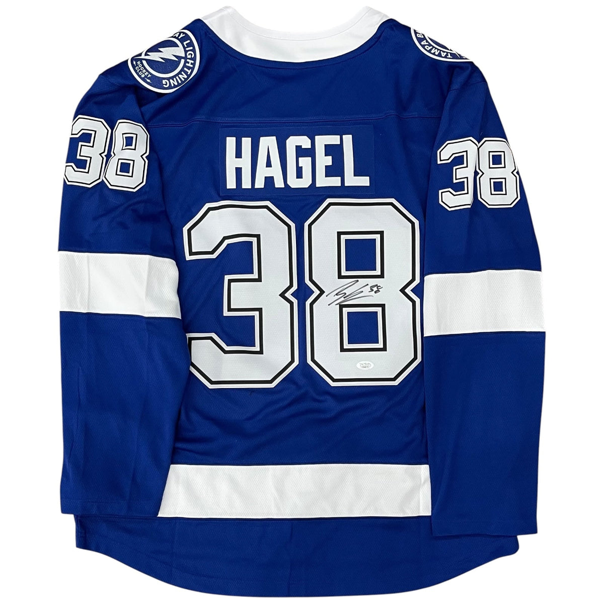 Autographed Brandon Hagel Tampa Bay Lightning (Blue #38) Fanatics Breakaway Jersey - JSA-Powers Sports Memorabilia