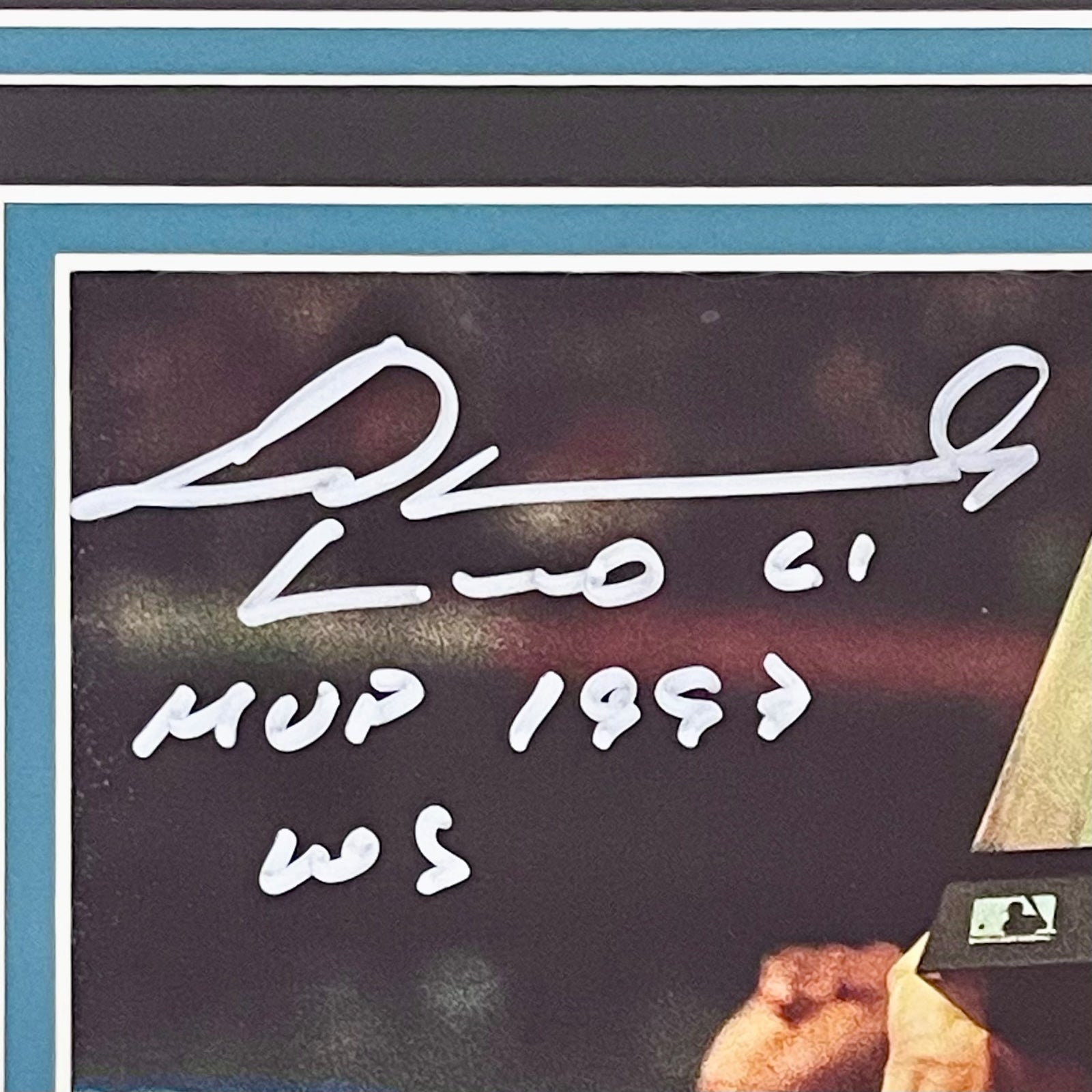 Autographed Livan Hernandez Florida Marlins (World Series Trophy) Deluxe Framed 8x10 Photo w/ "MVP 1997 WS"-Powers Sports Memorabilia
