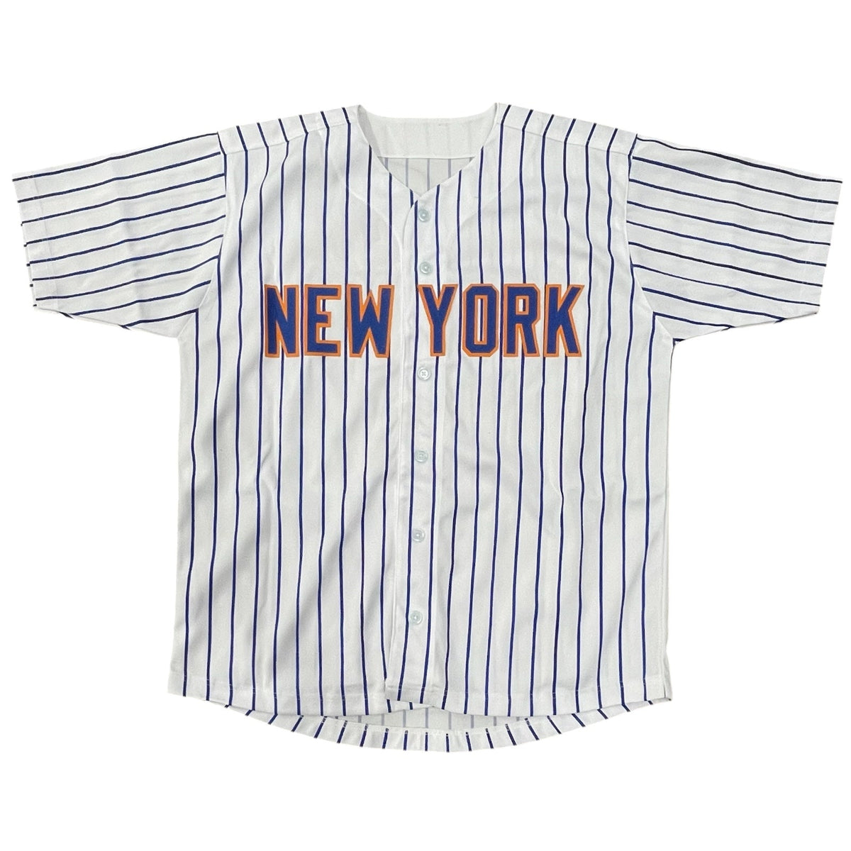 Autographed Darryl Strawberry New York Mets (Pinstripe #18) Custom Jersey - Beckett-Powers Sports Memorabilia