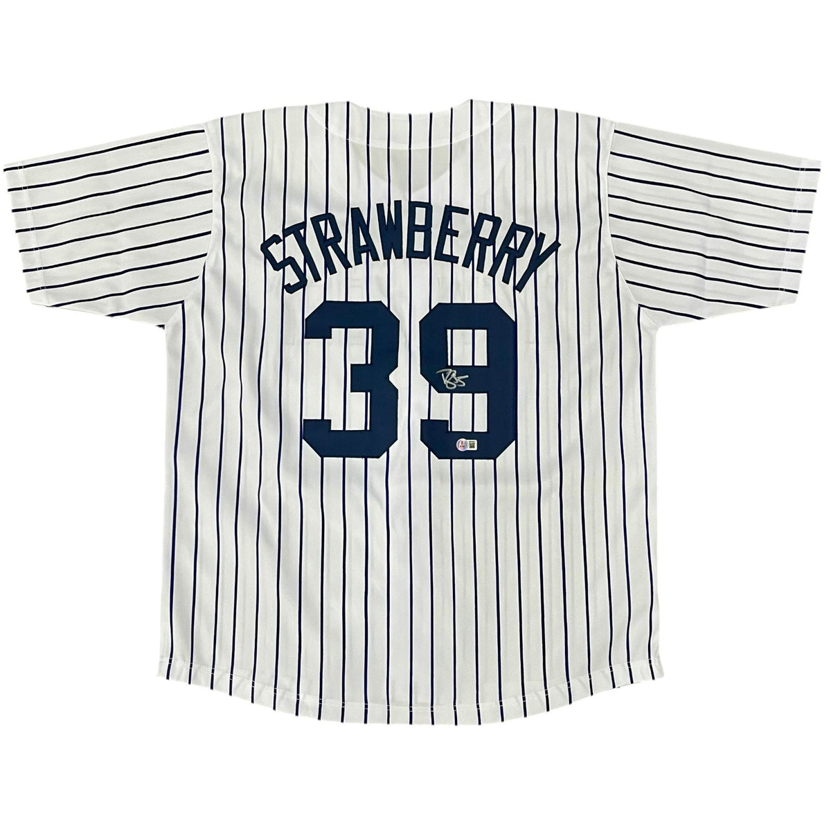 Autographed Darryl Strawberry New York Yankees (Pinstripe #39) Custom Jersey - Beckett-Powers Sports Memorabilia