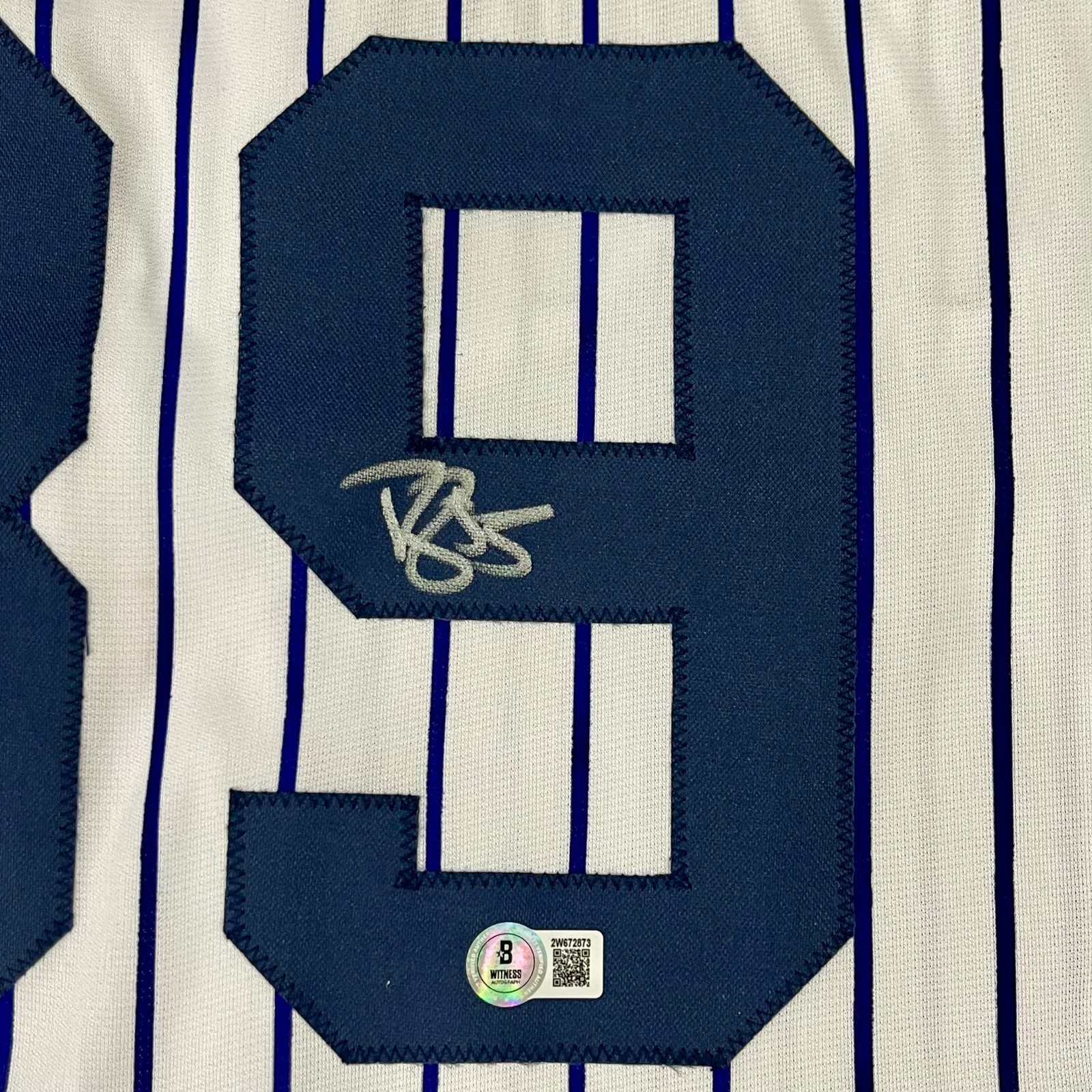 Autographed Darryl Strawberry New York Yankees (Pinstripe #39) Custom Jersey - Beckett-Powers Sports Memorabilia