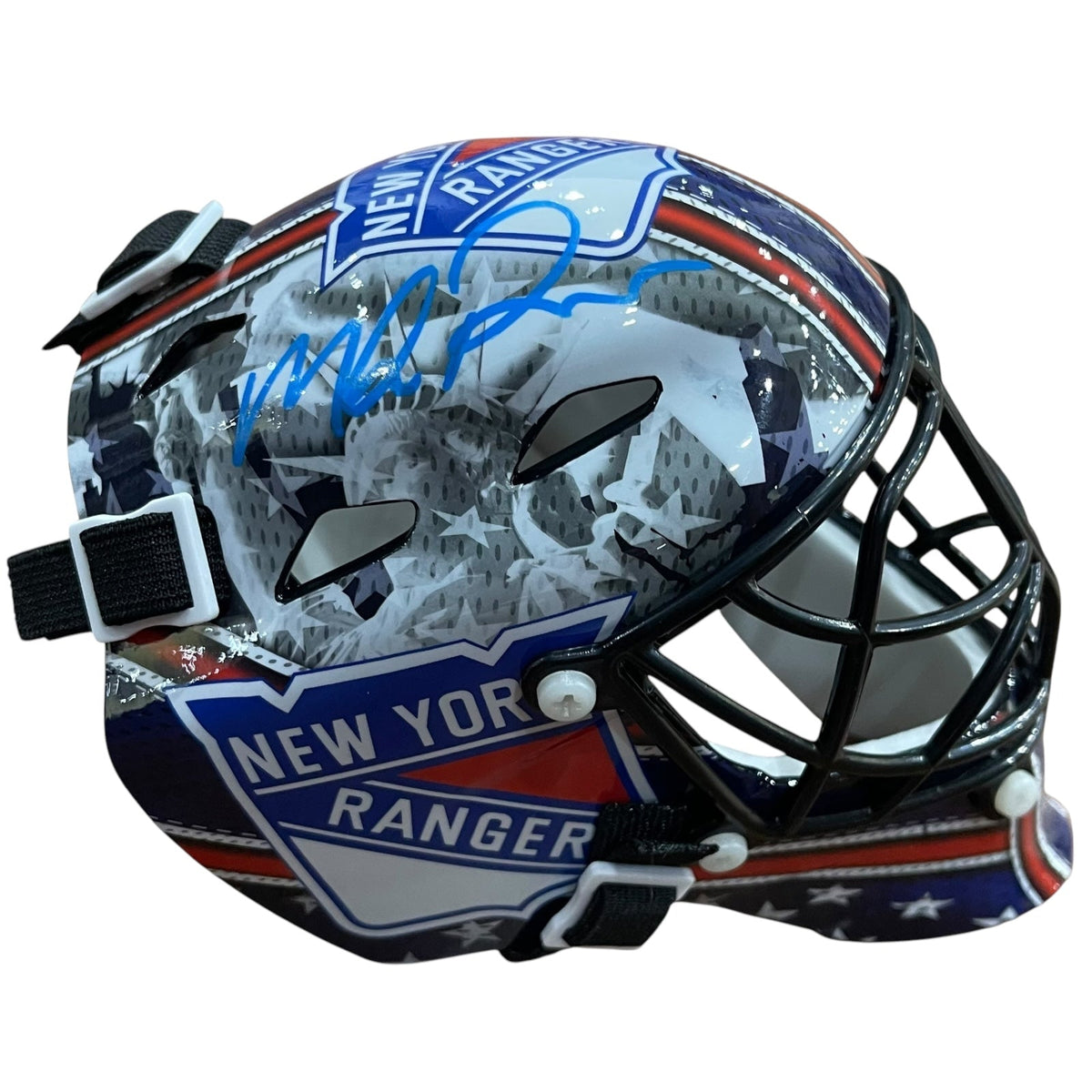 Autographed Mike Richter New York Rangers Mini Goalie Mask - Beckett-Powers Sports Memorabilia