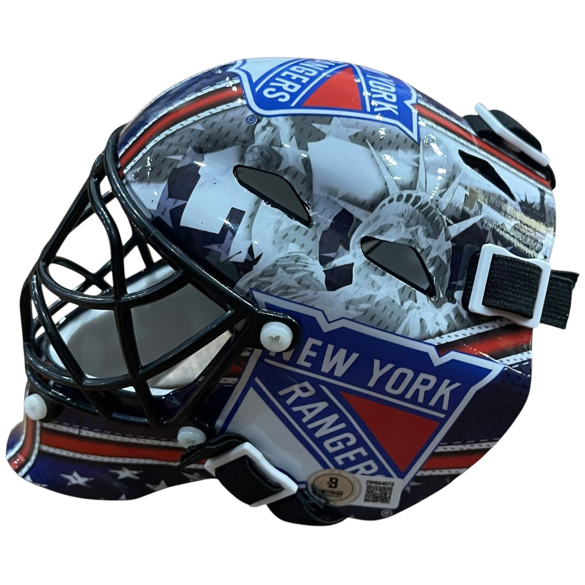 Autographed Mike Richter New York Rangers Mini Goalie Mask - Beckett-Powers Sports Memorabilia