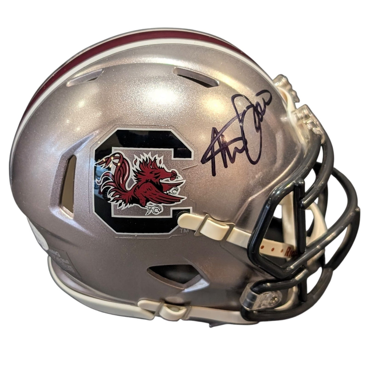 Autographed Steve Spurrier South Carolina Gamecocks (FLASH Alternate) Mini Helmet - JSA-Powers Sports Memorabilia