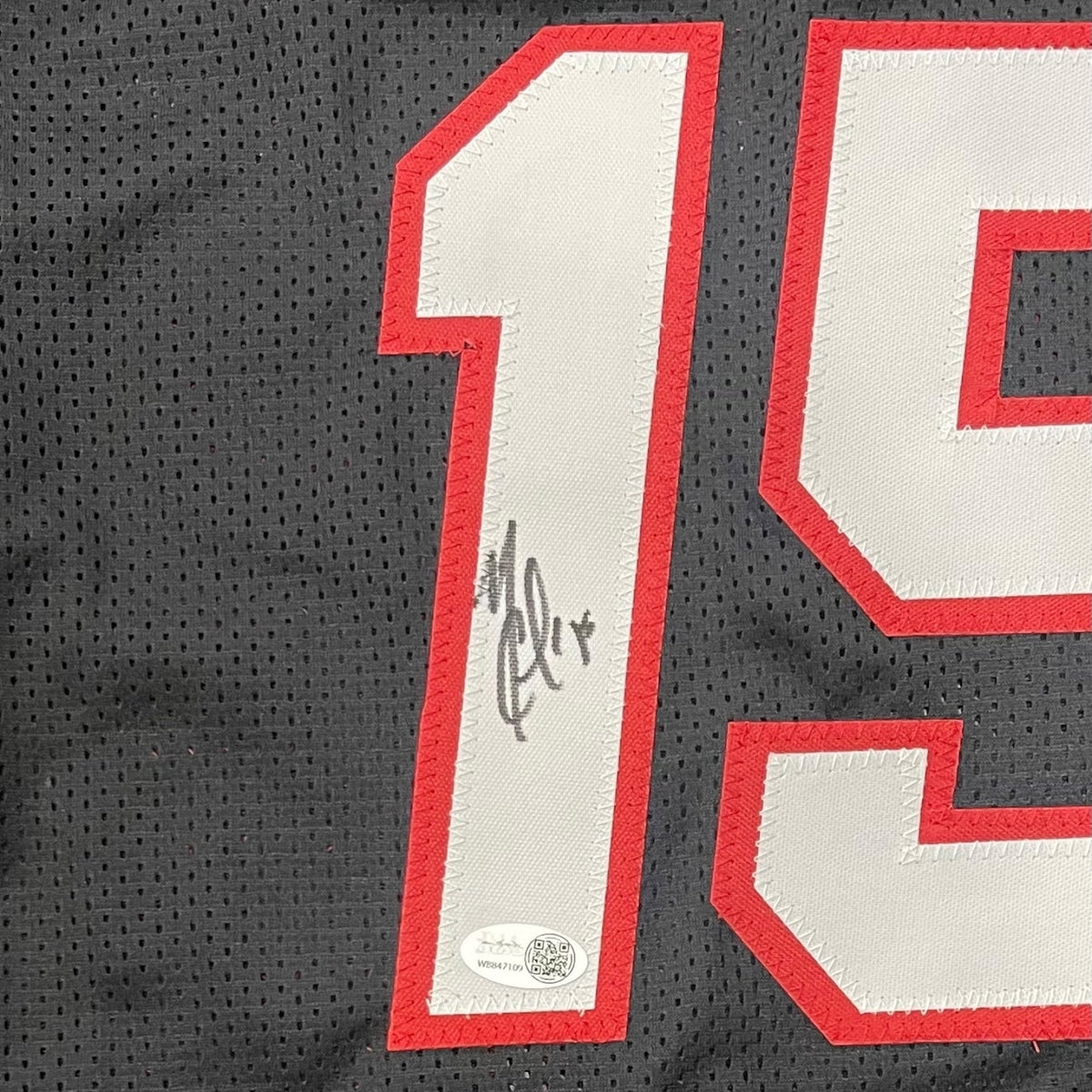 Autographed Mario Chalmers Miami (Black #15) Custom Jersey - JSA-Powers Sports Memorabilia