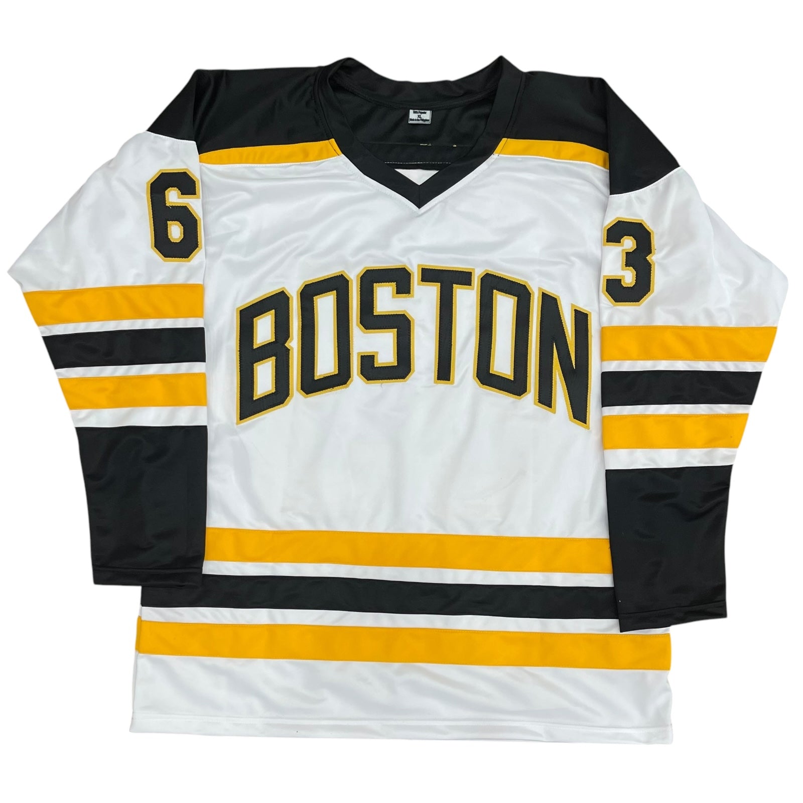 Autographed Brad Marchand Boston (White #63) Custom Jersey - JSA-Powers Sports Memorabilia