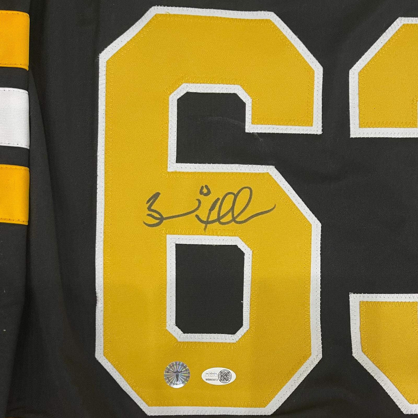 Autographed Brad Marchand Boston (Black #63) Custom Jersey - JSA-Powers Sports Memorabilia