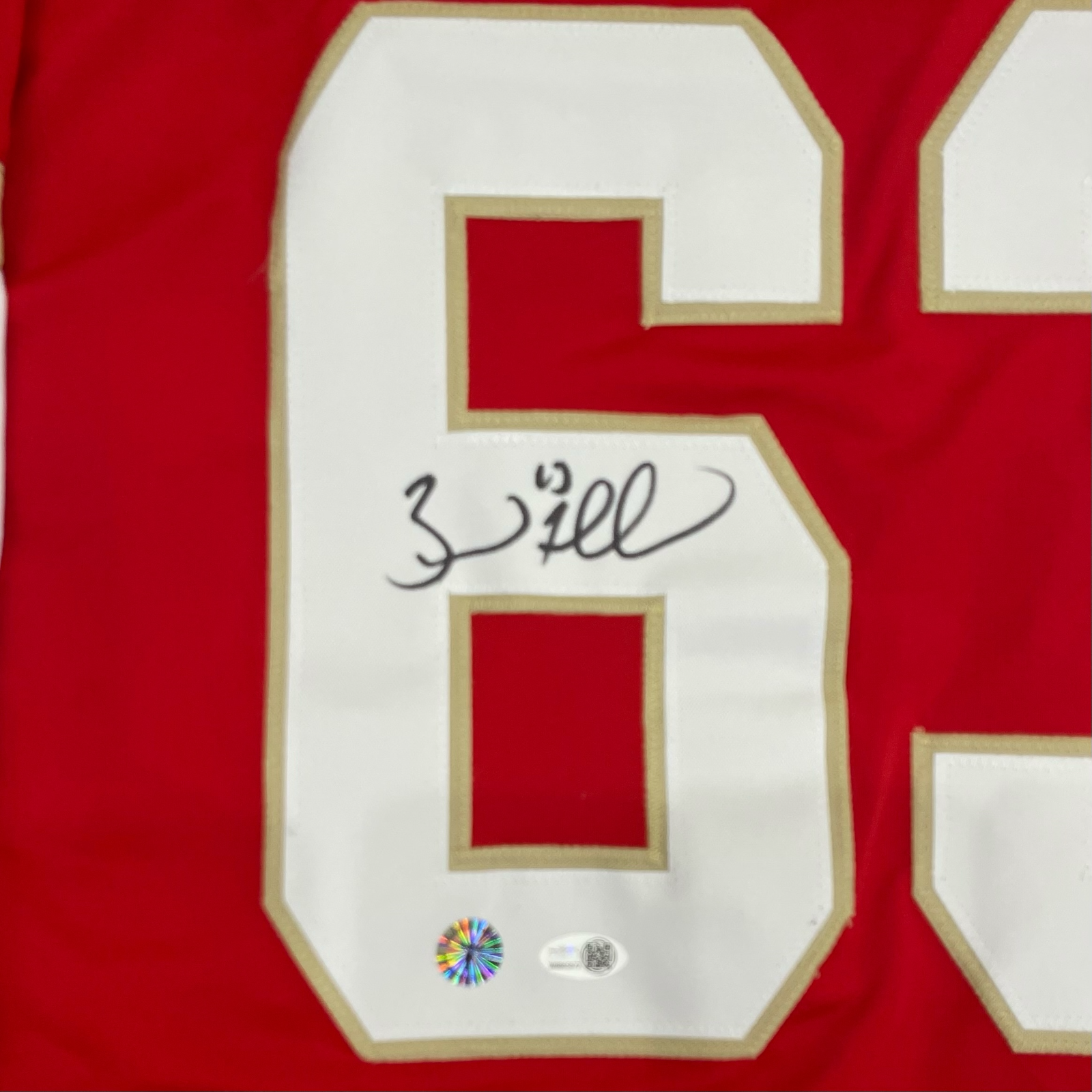 Autographed Brad Marchand Florida (Red #63) Custom Jersey - JSA-Powers Sports Memorabilia