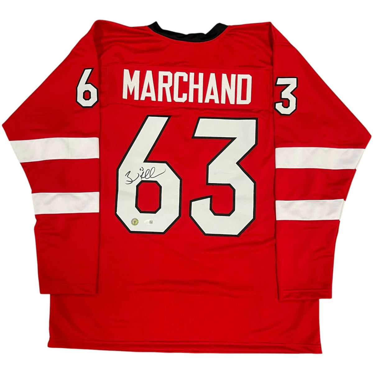 Autographed Brad Marchand Team Canada 4 Nations (Red #63) Custom Jersey - JSA-Powers Sports Memorabilia
