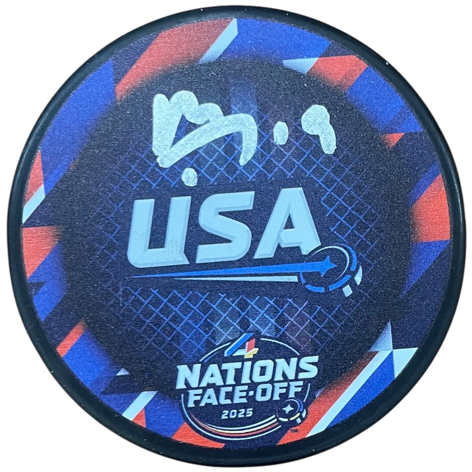 Autographed Matthew Tkachuk Team USA 4 Nations Hockey Puck - JSA-Powers Sports Memorabilia