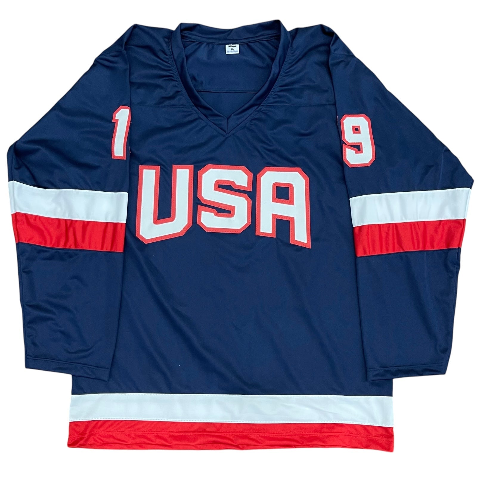 Autographed Matthew Tkachuk Team USA 4 Nations (Blue #19) Custom Jersey - JSA-Powers Sports Memorabilia
