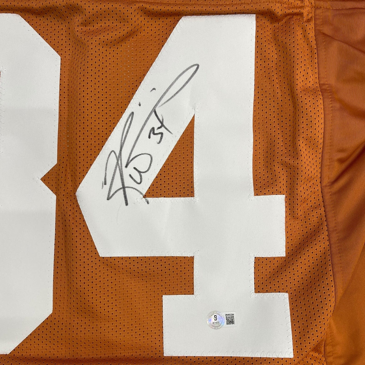 Autographed Ricky Williams Texas Longhorns (Orange #34) Custom Jersey - Beckett-Powers Sports Memorabilia