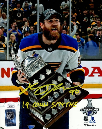 Autographed Ryan O'Reilly St Louis Blues (Conn Smythe Trophy) 8x10 Photo w/ "19 Conn Smythe" - JSA-Powers Sports Memorabilia